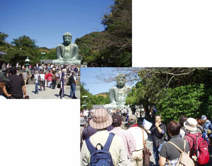 鎌倉大仏（さすが連休で参拝者多数）